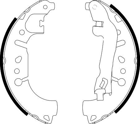 HELLA PAGID 8DB 355 022-271 Brake Shoe Set