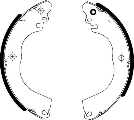 HELLA PAGID 8DB 355 022-301 Brake Shoe Set
