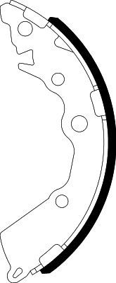 Brake Shoe Set HELLA PAGID 8DB 355 022-321