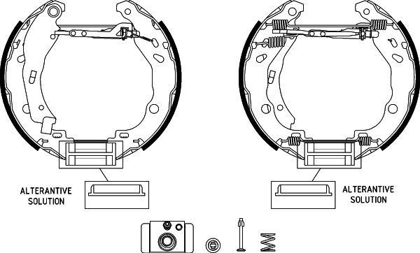 HELLA PAGID 8DB 355 022-511 Brake Shoe Set