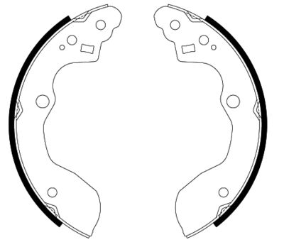 Brake Shoe Set HELLA PAGID 8DB 355 022-581