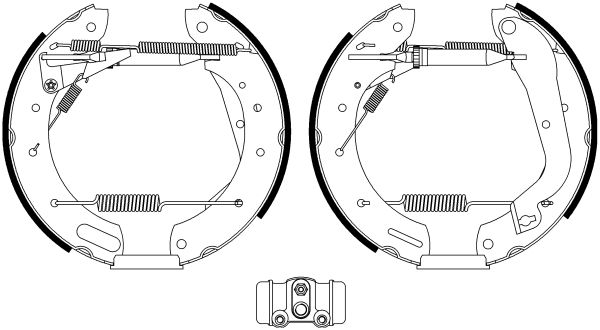 HELLA PAGID 8DB 355 022-651 Brake Shoe Set