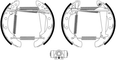 Brake Shoe Set HELLA PAGID 8DB 355 022-771