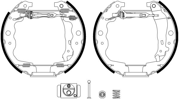 HELLA PAGID 8DB 355 022-871 Brake Shoe Set