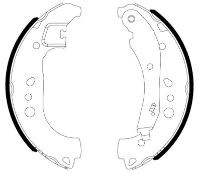 Brake Shoe Set HELLA PAGID 8DB 355 022-911