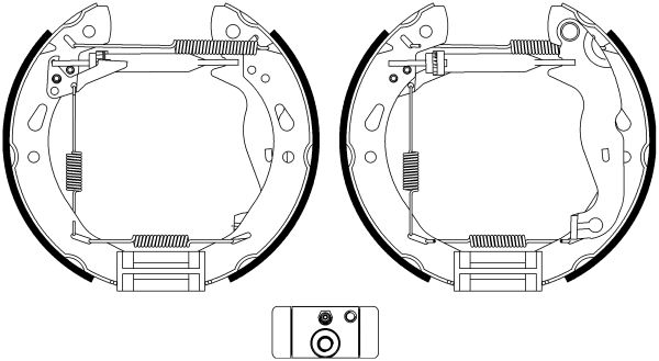 HELLA PAGID 8DB 355 022-921 Brake Shoe Set