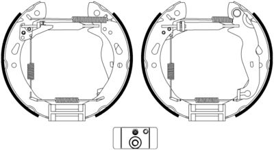 Brake Shoe Set HELLA PAGID 8DB 355 022-921