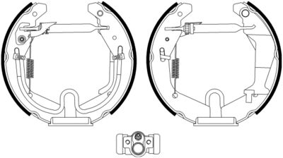 Brake Shoe Set HELLA PAGID 8DB 355 022-981