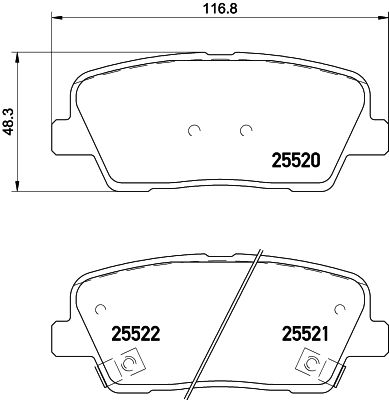 Brake Pad Set, disc brake HELLA PAGID 8DB 355 023-041