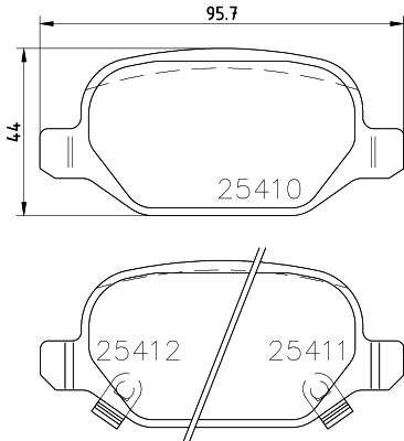 Brake Pad Set, disc brake HELLA PAGID 8DB 355 023-271