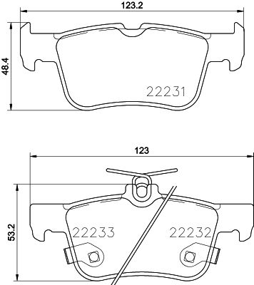 HELLA PAGID 8DB 355 023-301 Brake Pad Set, disc brake
