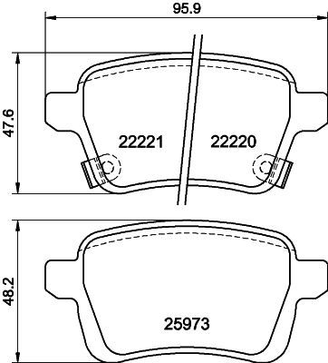 HELLA PAGID 8DB 355 024-651 Brake Pad Set, disc brake