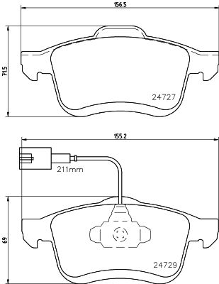 HELLA PAGID 8DB 355 024-691 Brake Pad Set, disc brake