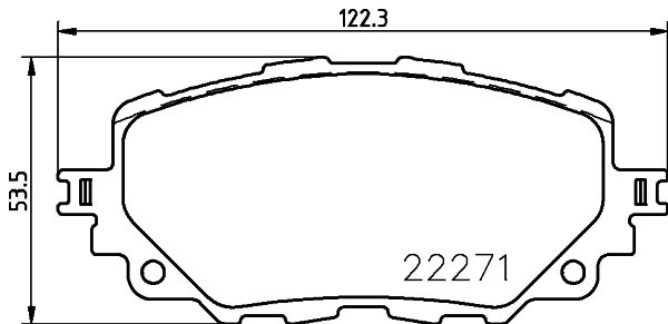 HELLA PAGID 8DB 355 024-821 Brake Pad Set, disc brake