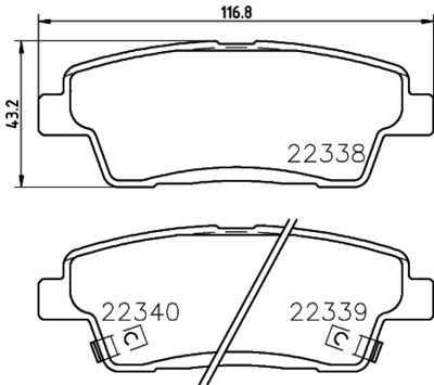 Brake Pad Set, disc brake HELLA PAGID 8DB 355 024-841