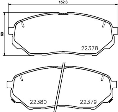 Brake Pad Set, disc brake HELLA PAGID 8DB 355 024-901