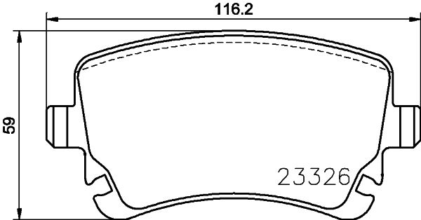 HELLA PAGID 8DB 355 024-961 Brake Pad Set, disc brake