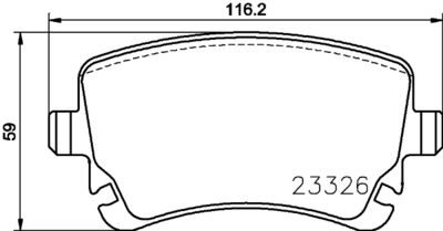 Brake Pad Set, disc brake HELLA PAGID 8DB 355 024-961