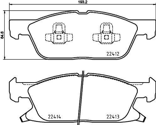 HELLA PAGID 8DB 355 024-981 Brake Pad Set, disc brake