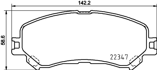 HELLA PAGID 8DB 355 025-081 Brake Pad Set, disc brake
