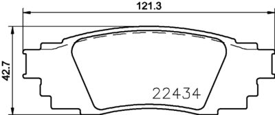 Brake Pad Set, disc brake HELLA PAGID 8DB 355 025-121
