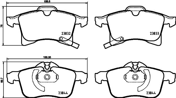 HELLA PAGID 8DB 355 025-191 Brake Pad Set, disc brake