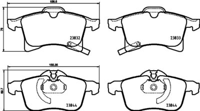 Brake Pad Set, disc brake HELLA PAGID 8DB 355 025-191