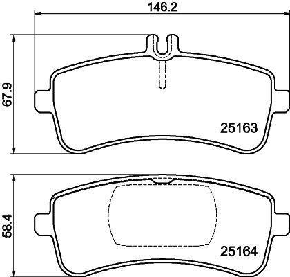 HELLA PAGID 8DB 355 025-241 Brake Pad Set, disc brake