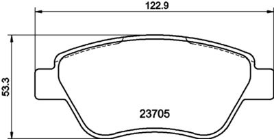 Brake Pad Set, disc brake HELLA PAGID 8DB 355 025-301