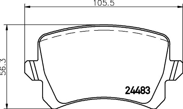 HELLA PAGID 8DB 355 025-331 Brake Pad Set, disc brake