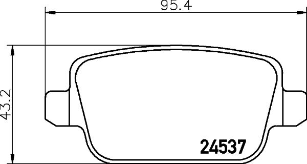 HELLA PAGID 8DB 355 025-351 Brake Pad Set, disc brake