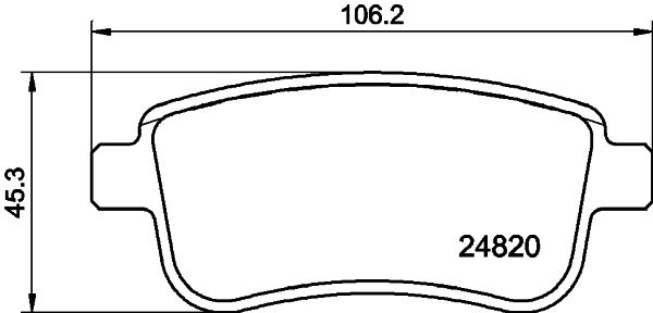 HELLA PAGID 8DB 355 025-421 Brake Pad Set, disc brake