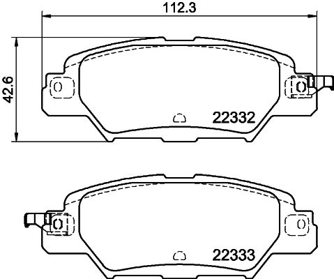 HELLA PAGID 8DB 355 025-461 Brake Pad Set, disc brake