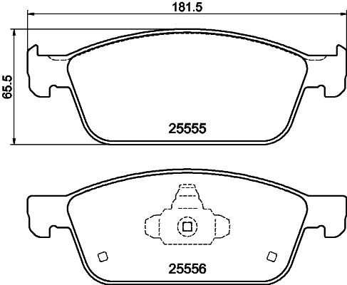 HELLA PAGID 8DB 355 025-511 Brake Pad Set, disc brake
