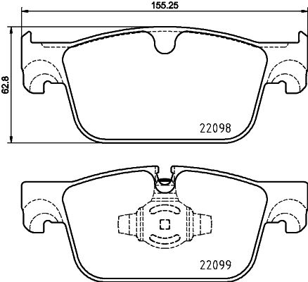 HELLA PAGID 8DB 355 025-531 Brake Pad Set, disc brake