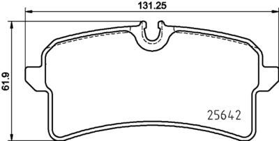 Brake Pad Set, disc brake HELLA PAGID 8DB 355 025-571
