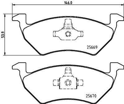 Brake Pad Set, disc brake HELLA PAGID 8DB 355 025-641