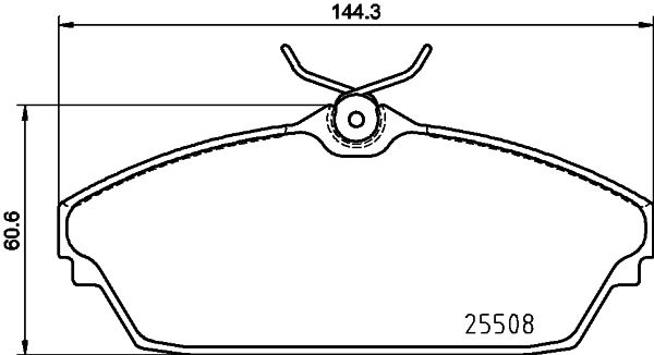 HELLA PAGID 8DB 355 025-671 Brake Pad Set, disc brake