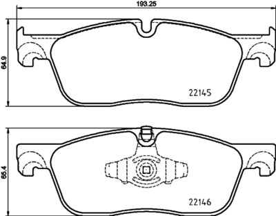 Brake Pad Set, disc brake HELLA PAGID 8DB 355 025-701