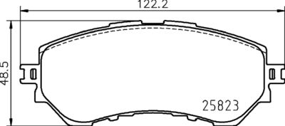 Brake Pad Set, disc brake HELLA PAGID 8DB 355 025-711