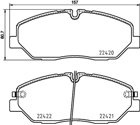 HELLA PAGID 8DB 355 025-751 Brake Pad Set, disc brake