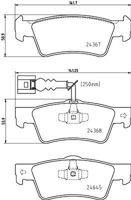 HELLA PAGID 8DB 355 025-761 Brake Pad Set, disc brake