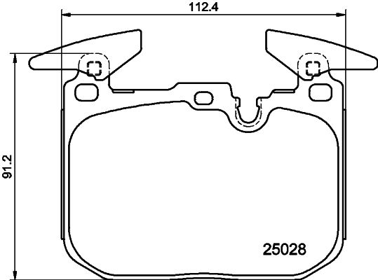 HELLA PAGID 8DB 355 025-771 Brake Pad Set, disc brake