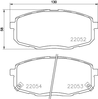 Brake Pad Set, disc brake HELLA PAGID 8DB 355 025-791