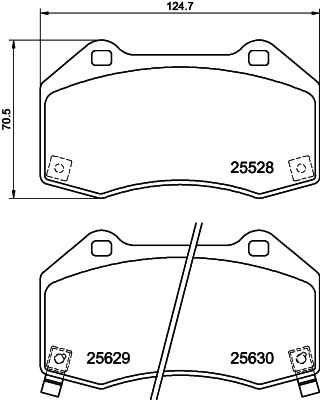 HELLA PAGID 8DB 355 025-891 Brake Pad Set, disc brake