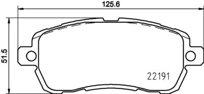 Brake Pad Set, disc brake HELLA PAGID 8DB 355 031-721
