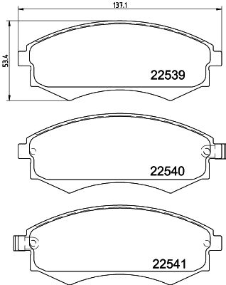 HELLA PAGID 8DB 355 032-081 Brake Pad Set, disc brake