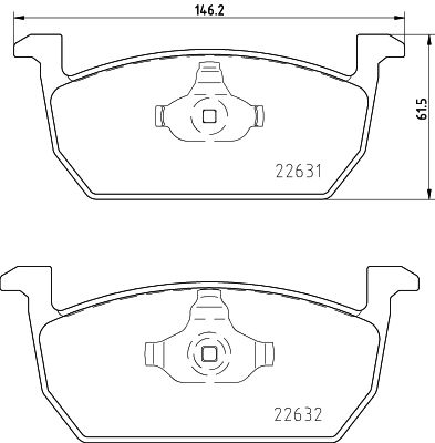 HELLA PAGID 8DB 355 032-951 Brake Pad Set, disc brake