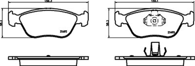 Brake Pad Set, disc brake HELLA PAGID 8DB 355 032-971