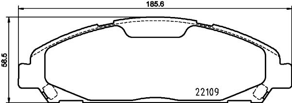 HELLA PAGID 8DB 355 032-991 Brake Pad Set, disc brake